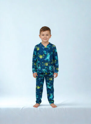 Pijama manga longa/calça Monstros S.A