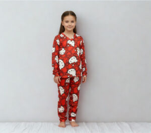 Pijama Manga longa/calça Hello Kitty