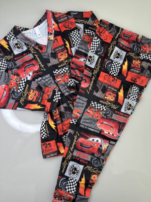 Pijama manga longa/calça carros