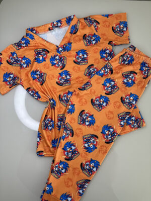 Pijama manga curta/calça Sonic
