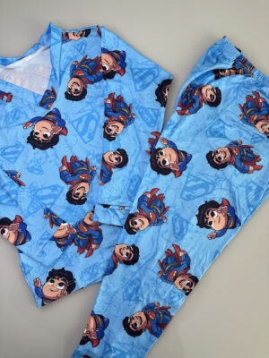 Pijama manga longa/calça super man