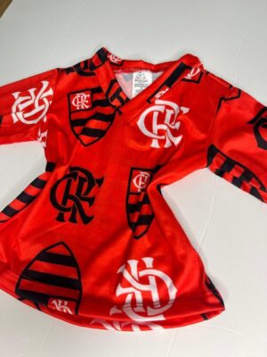 Pijama manga longa/calça flamengo