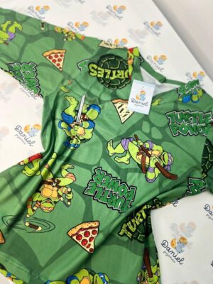 Pijama manga longa/calça tartarugas ninja