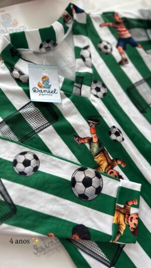 Pijama manga longa/calça futebol