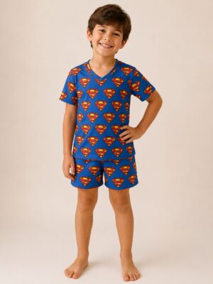 Pijama manga curta/short Super homem