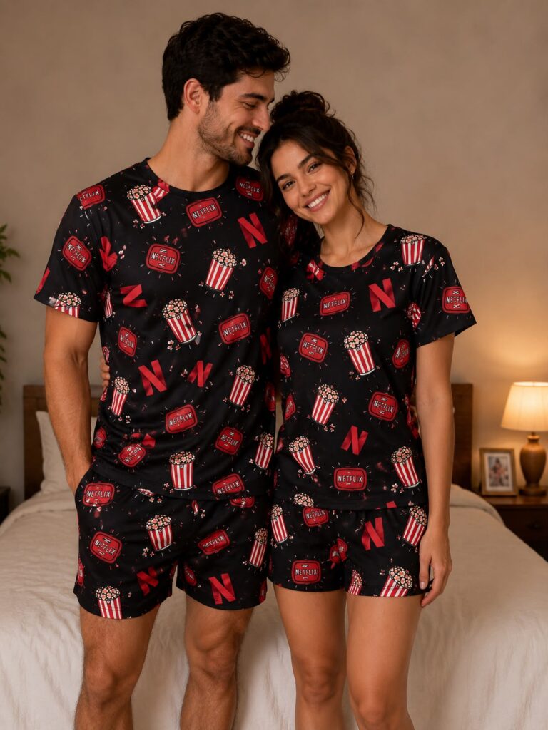 PIJAMAS EM SUEDE ADULTO