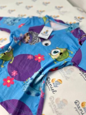 Pijama manga longa/calça Monstros S.A