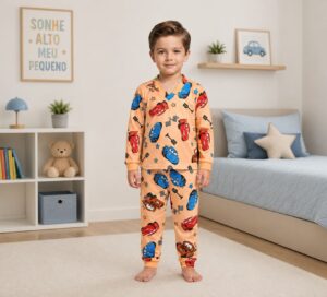 Pijama manga longa/calça- Carros