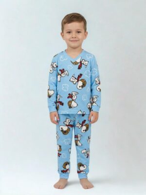 Pijama manga longa/calça Snoopy