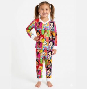Pijama manga longa/calça princesas