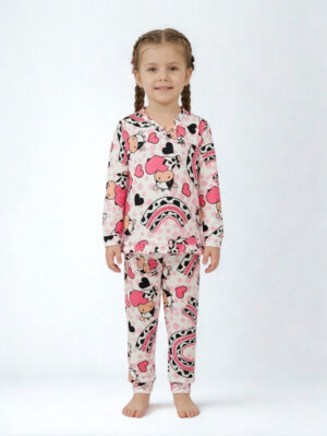 Pijama manga longa/calça Vaquinha