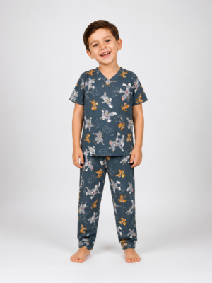 Pijama manga curta/calça Tom e jerry