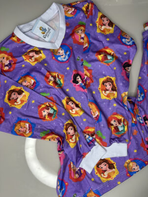 Pijama manga longa/calça Princesas