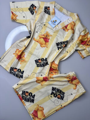Pijama manga curta/short ursinho Pooh