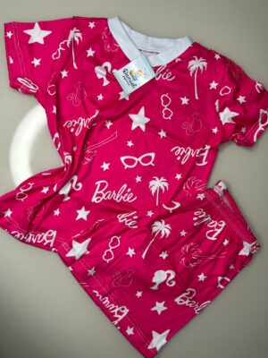 Pijama manga curta/short Barbie