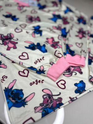 Pijama manga longa/calça Stitch