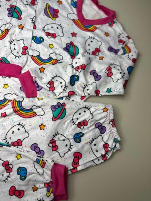 Pijama manga longa/calça Hello kitty