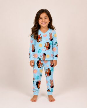 Pijama manga longa/calça Moana