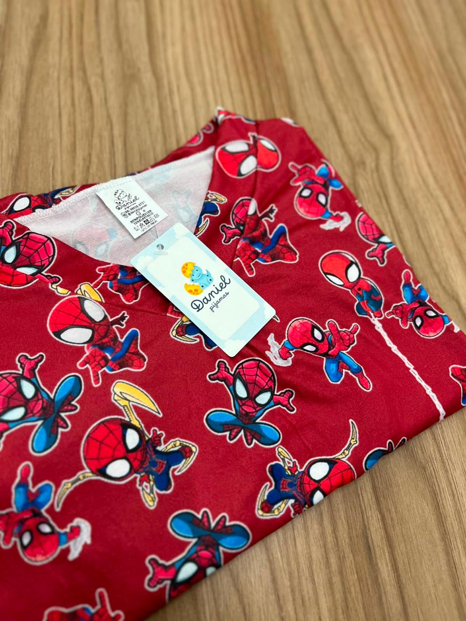 Pijama adulto manga curta/short Homem Aranha - Imagem 3